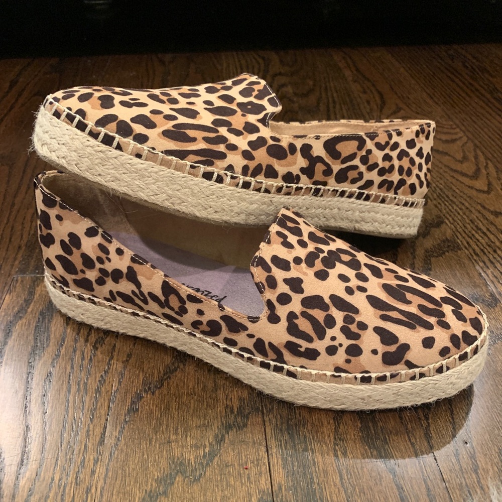 Dr. Scholl Leopard Espadrille Slip On